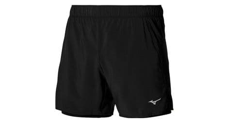 2 in 1 mizuno core shorts 5 5in schwarz herren von Mizuno