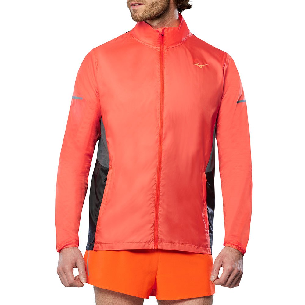 Mizuno Aero Jacket Orange XL Mann von Mizuno