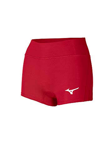 Mizuno Apex Volleyball-Shorts für Damen, 6,3 cm Innennaht, Rot, Größe S Mizuno Apex Volleyball-Shorts für Damen, 6,3 cm Innennaht, Rot, Größe S von Mizuno