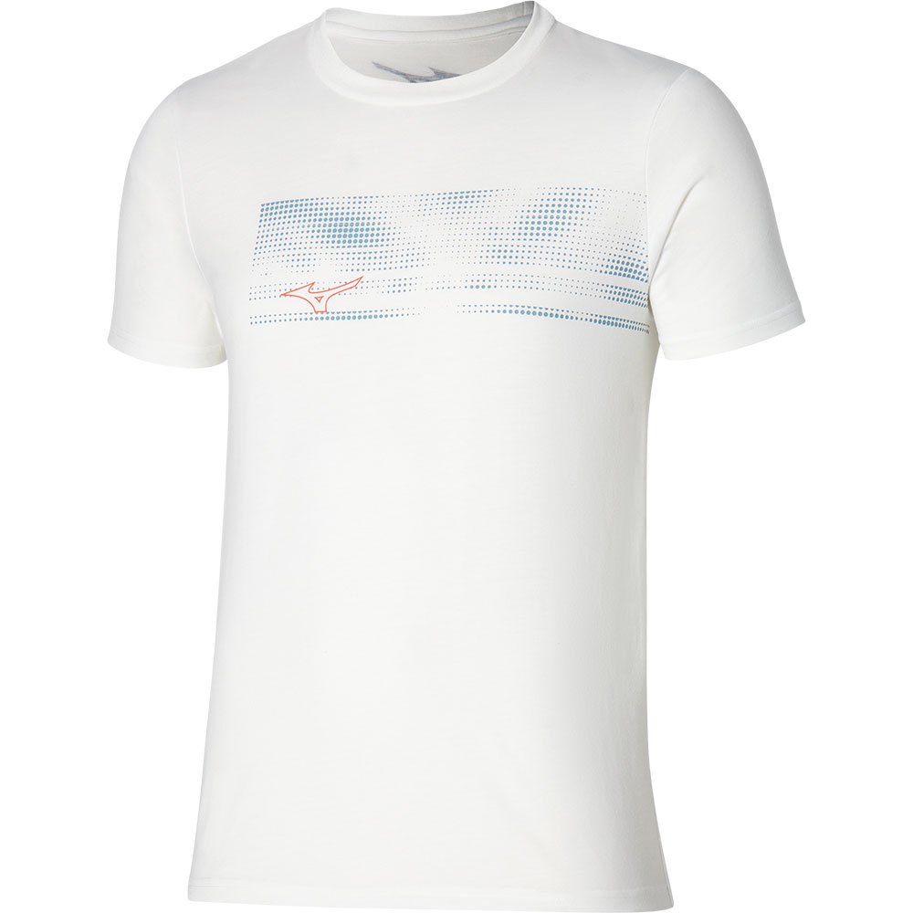 Mizuno Athletics Graphic Short Sleeve T-shirt Weiß XL Mann von Mizuno
