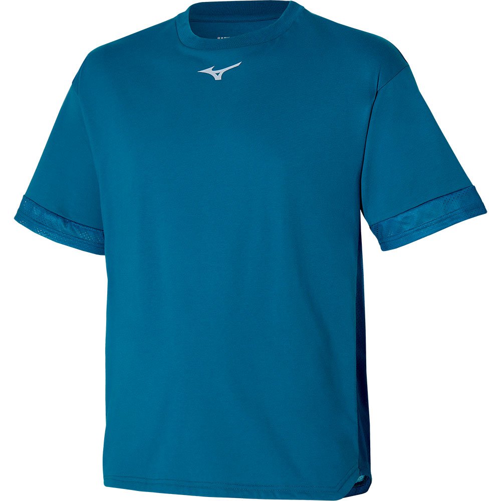 Mizuno Athletics Mesh Short Sleeve T-shirt Blau 2XL Mann von Mizuno