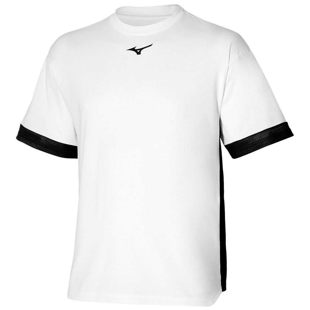 Mizuno Athletics Mesh Short Sleeve T-shirt Weiß S Mann von Mizuno