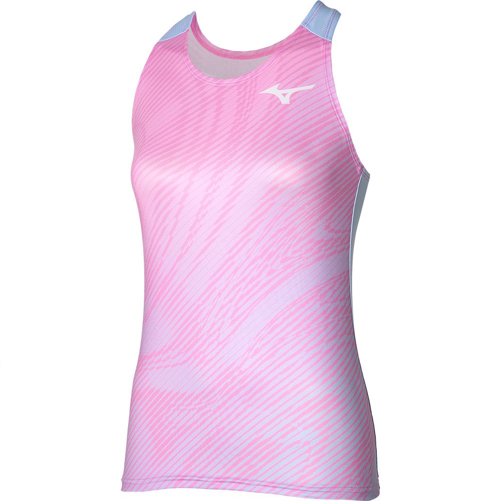 Mizuno Charge Printed Sleeveless T-shirt Rosa M Frau von Mizuno