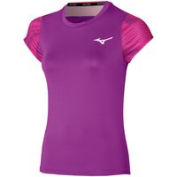 Mizuno Charge Printed T-Shirt Damen in lila, Größe: S von Mizuno