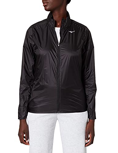 Mizuno Damen Aero Schlupfjacke, Schwarz, L EU von Mizuno