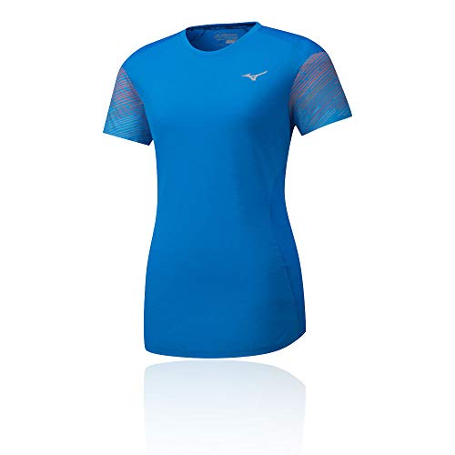 Mizuno Damen Aero T-Shirt-Blau, Grau, L Mizuno Damen Aero T-Shirt-Blau, Grau, L von Mizuno