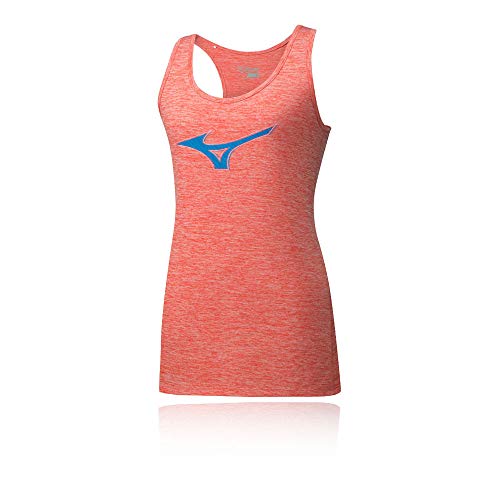 Mizuno Damen Aero Tank-Top-Orange, Blau Shirts, XS von Mizuno