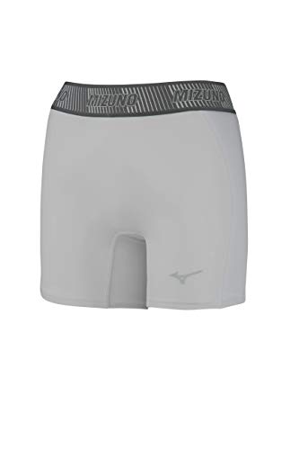 Mizuno Damen Aero Vent gepolsterte Sliding Shorts, grau, Größe S von Mizuno