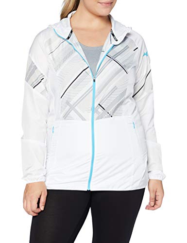 Mizuno Damen Bedruckte Jacke, White, XL Mizuno Damen Bedruckte Jacke, White, XL von Mizuno