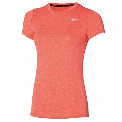 Mizuno Damen Core Graphic Tee Living Coral L von Mizuno