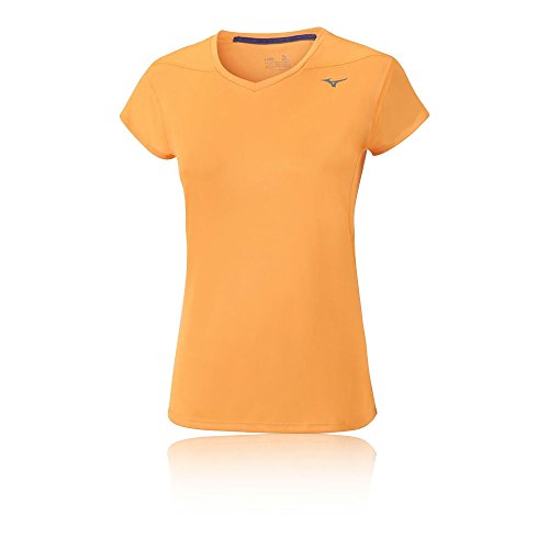 Mizuno Damen Core Tee T-Shirt, Orange Pop, XS Mizuno Damen Core Tee T-Shirt, Orange Pop, XS von Mizuno