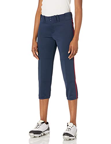 Mizuno Damen Gürtel Select Paspel Hose, Damen, 350314.5110.04.S, Marineblau/rot, S von Mizuno