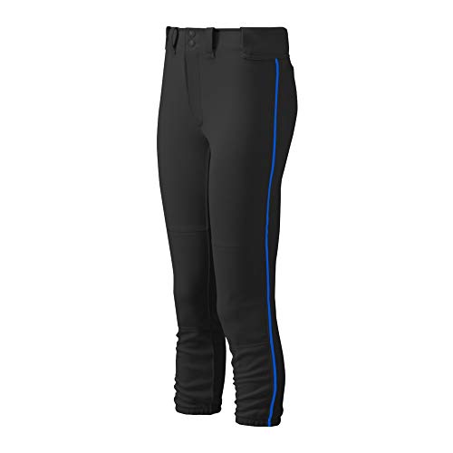 Mizuno Damen Gürtel Select Paspel Hose, Damen, 350314.9052.04.S, Schwarz/Königsblau, S von Mizuno