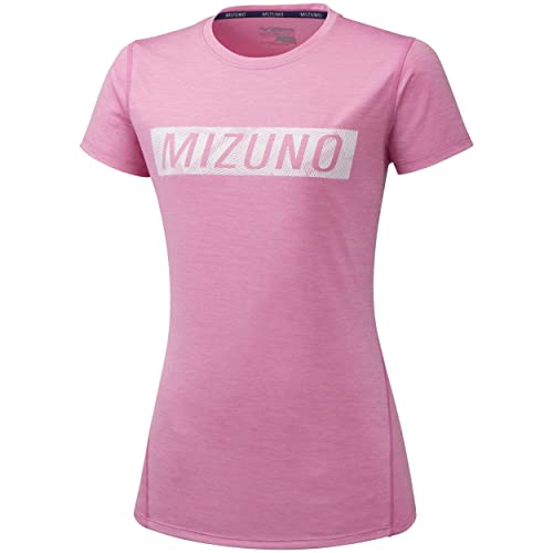 Mizuno Damen Impulse Core Graphic T-Shirt-Rosa, Weiß, M Mizuno Damen Impulse Core Graphic T-Shirt-Rosa, Weiß, M von Mizuno