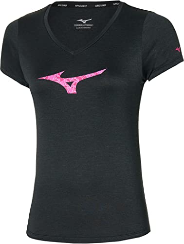 Mizuno Damen Impulse Core RB Tee T-Shirt, Schwarz, XS von Mizuno