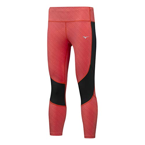 Mizuno Damen Impulse Printed Tight-Orange, Schwarz Hosen, XS von Mizuno