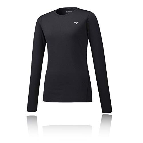 Mizuno Damen puls kerne Longsleeve, Schwarz, 46 EU von Mizuno