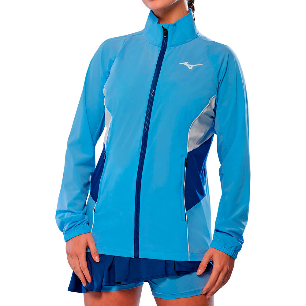 Mizuno Frontier Shadow Jacket Blau XL Frau von Mizuno