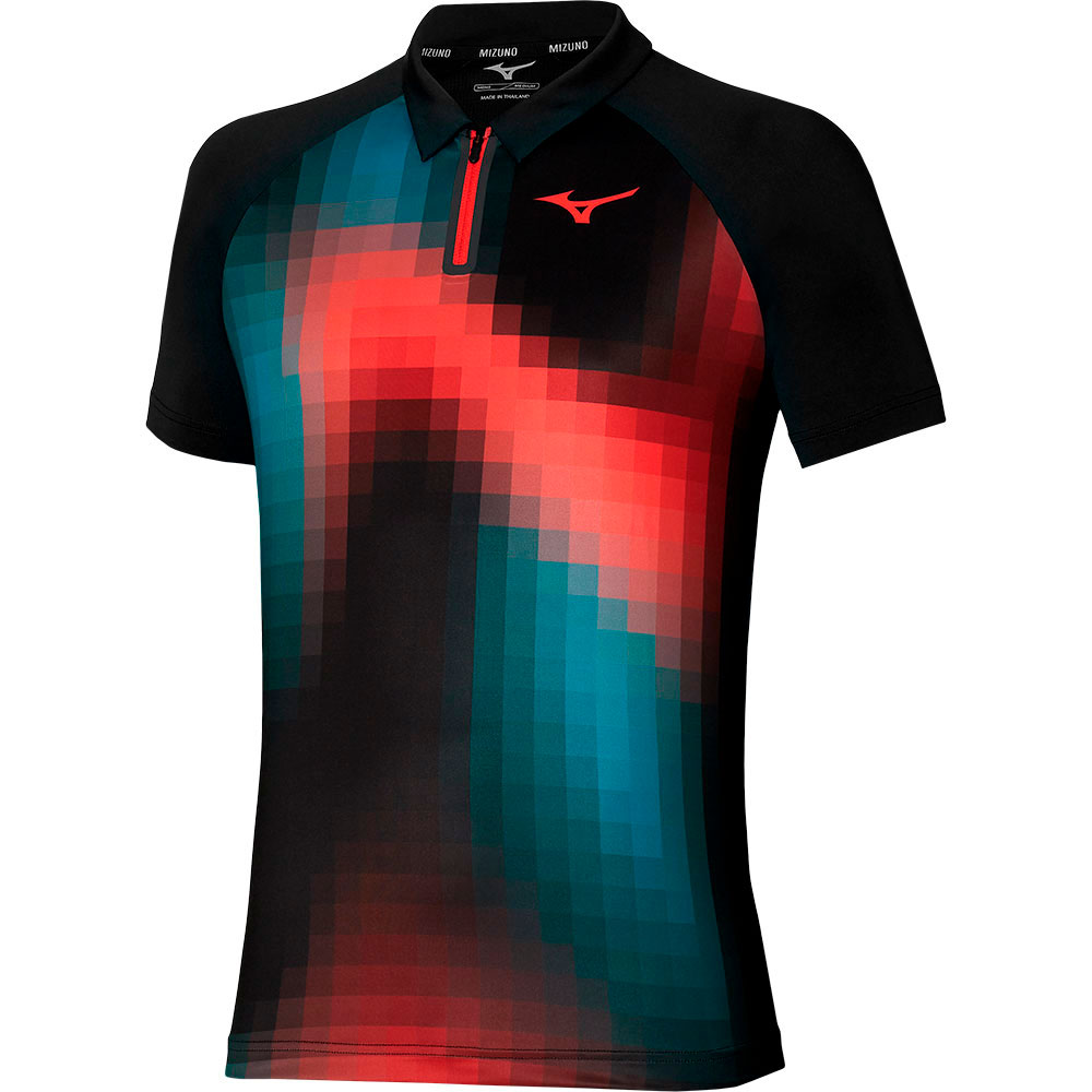 Mizuno Frontier Shadow Short Sleeve Polo Schwarz M Mann Mizuno Frontier Shadow Short Sleeve Polo Schwarz M Mann von Mizuno