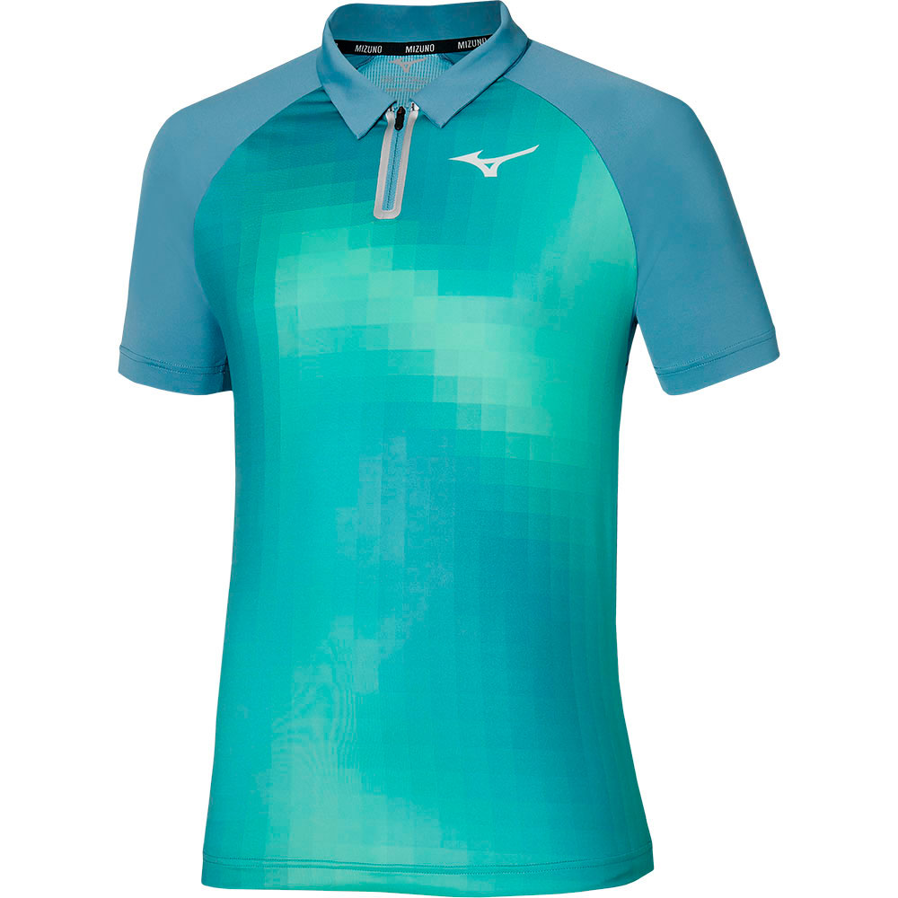 Mizuno Frontier Shadow Short Sleeve Polo  S Mann von Mizuno