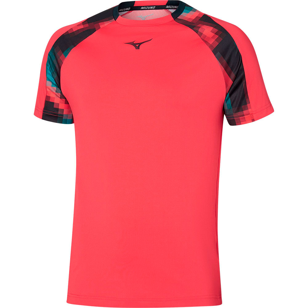 Mizuno Frontier Shadow Short Sleeve T-shirt Rot XL Mann Mizuno Frontier Shadow Short Sleeve T-shirt Rot XL Mann von Mizuno