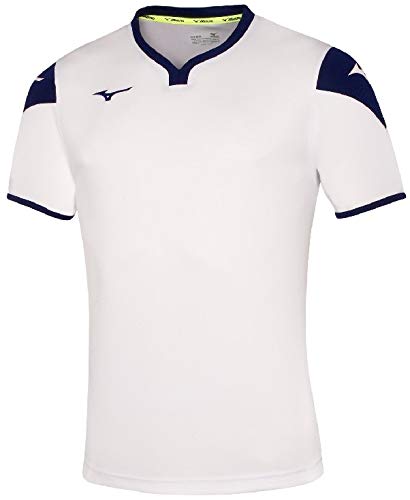 MIZUNO Game Shirt RUNBIRD White/Navy M Unisex von Mizuno