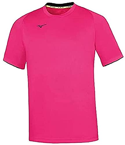 Mizuno Herren Core Tee T Shirt, Leuchtrosa/Marineblau, L EU Mizuno Herren Core Tee T Shirt, Leuchtrosa/Marineblau, L EU von Mizuno