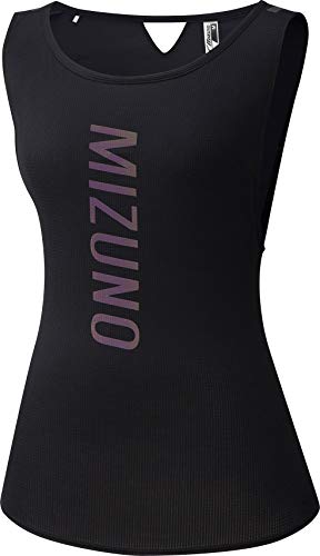 Mizuno Herren Dryaeroflow Tank ärmelloses T-Shirt, schwarz, M Mizuno Herren Dryaeroflow Tank ärmelloses T-Shirt, schwarz, M von Mizuno
