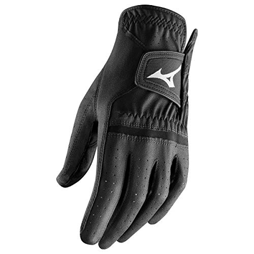 Mizuno Herren G19 Comp Leder Linke Hand Golfhandschuh - Schwarz - S von Mizuno