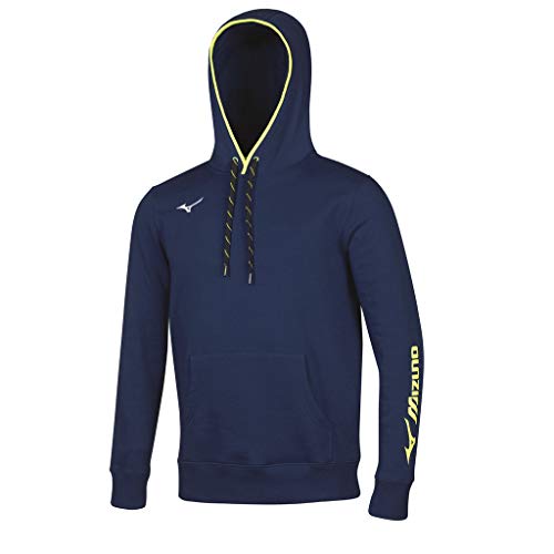 Mizuno Herren Mizuno hoodie sweatshirt, Navy/White, L EU von Mizuno