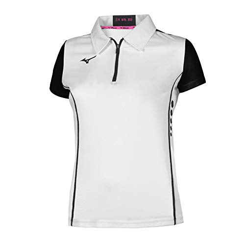 Mizuno Hex Rect Zip Polo W Damen Poloshirt von Mizuno