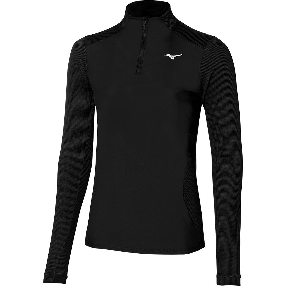 Mizuno Hybrid Long Sleeve T-shirt Schwarz M Frau von Mizuno