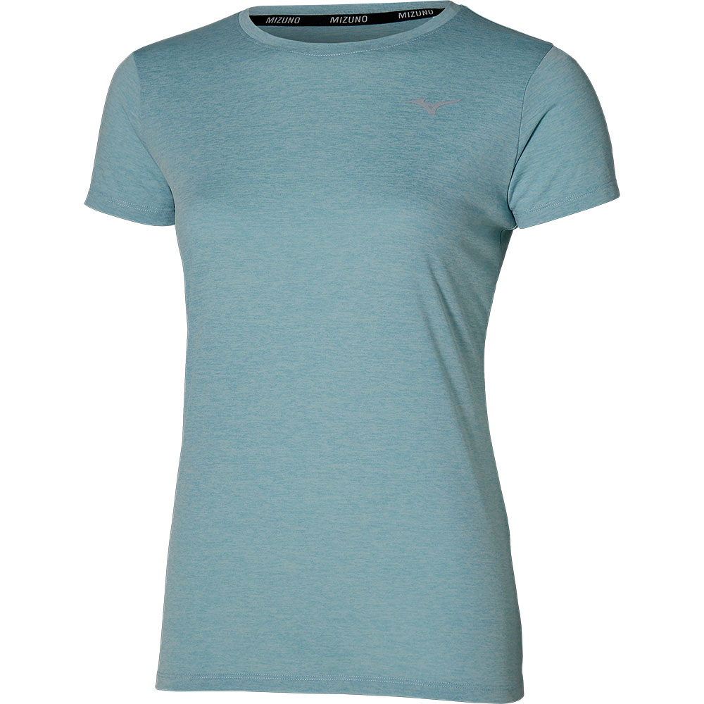 Mizuno Impulse Core Short Sleeve T-shirt Blau L Frau Mizuno Impulse Core Short Sleeve T-shirt Blau L Frau von Mizuno