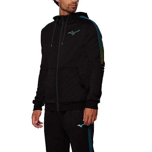 Mizuno K2GCA501-09 ATHLETIC RELEASE SWEAT JACKET Jacket Herren Black Größe S von Mizuno