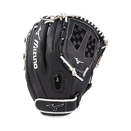 Mizuno MVP Prime SE Fastpitch Infield Modell Handschuhe, Schwarz/Silber von Mizuno