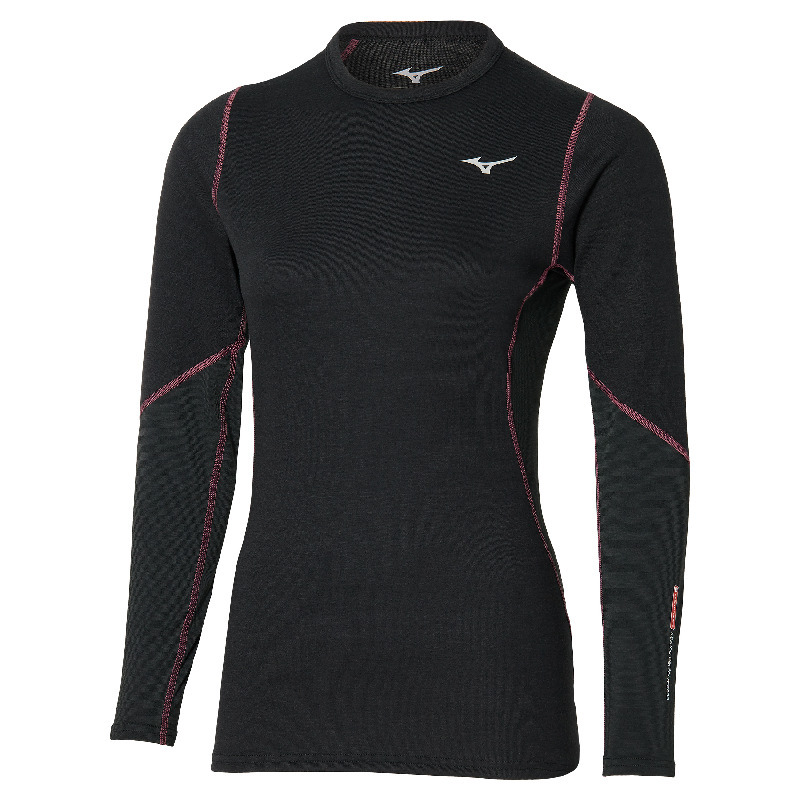 Mizuno Merino Long Sleeve T-shirt Schwarz M Frau von Mizuno