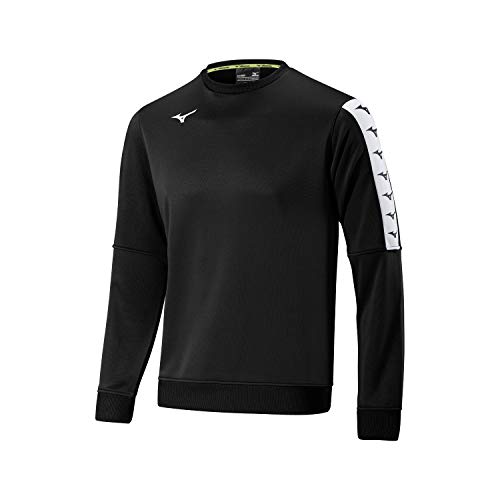 Mizuno Nara Trn SWT M Langarm-T-Shirt für Herren, Herren, Langärmliges Shirt, 32FC9A03, schwarz, L von Mizuno