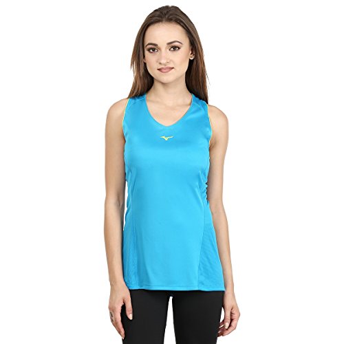 Mizuno Phoenix Ärmelloses Top, Damen, mit Cool Touch XS Blau - Atomic Blue von Mizuno