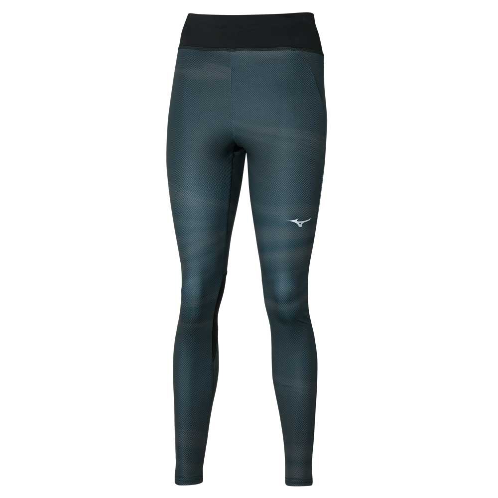 Mizuno Printed Leggings Grau M Frau von Mizuno