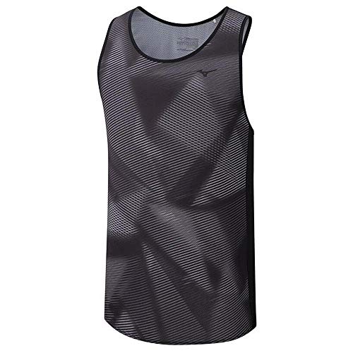 Mizuno Printed Tank - Damen Tanktop M Schwarz von Mizuno