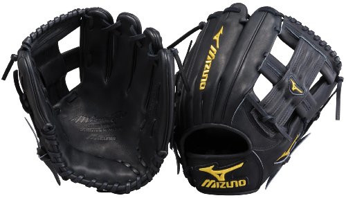 Mizuno Pro Limited GMP62BK Baseball-Felderhandschuh, schwarz, 29,8 cm, Rechtshänder-Überwurf von Mizuno