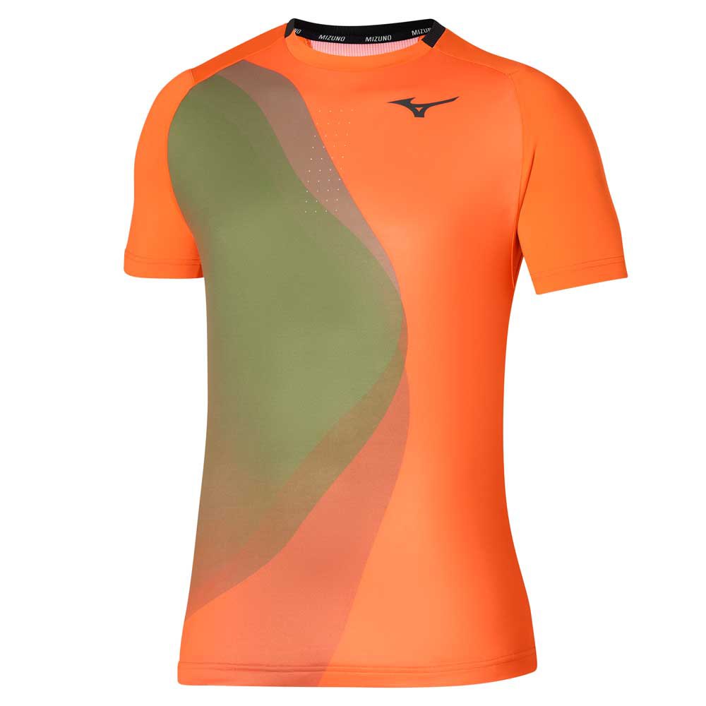 Mizuno Release Shadow Graphic Short Sleeve T-shirt Orange S Mann von Mizuno