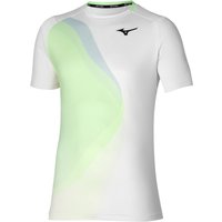 Mizuno Release Shadow Graphic T-Shirt Herren in weiß, Größe: XXL von Mizuno