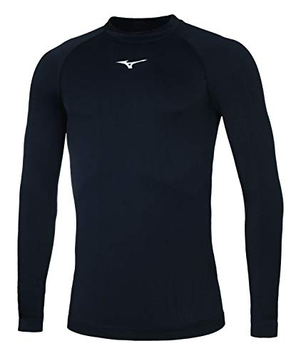 Mizuno Shirt mit Rippen, Unterwäsche, Langarm-Shirt für Judo XL Schwarz Mizuno Shirt mit Rippen, Unterwäsche, Langarm-Shirt für Judo XL Schwarz von Mizuno
