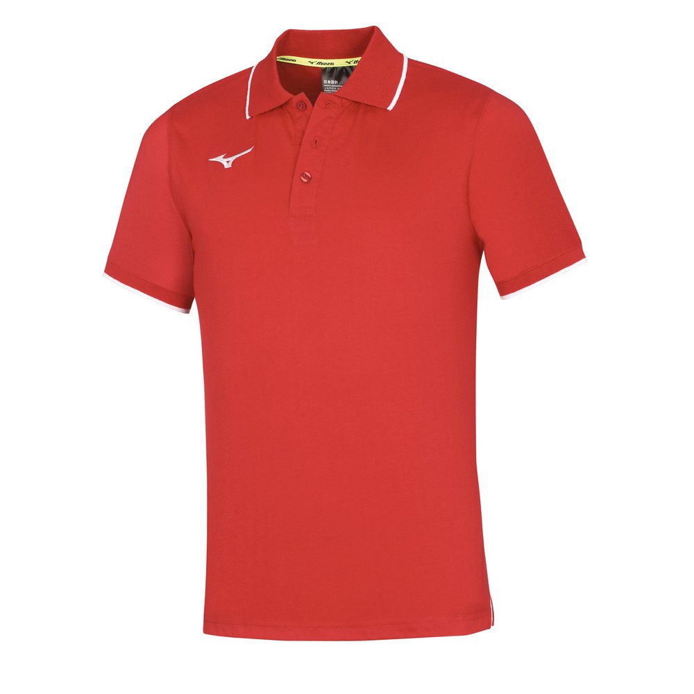 Mizuno Short Sleeve Polo Rot 8 Years von Mizuno