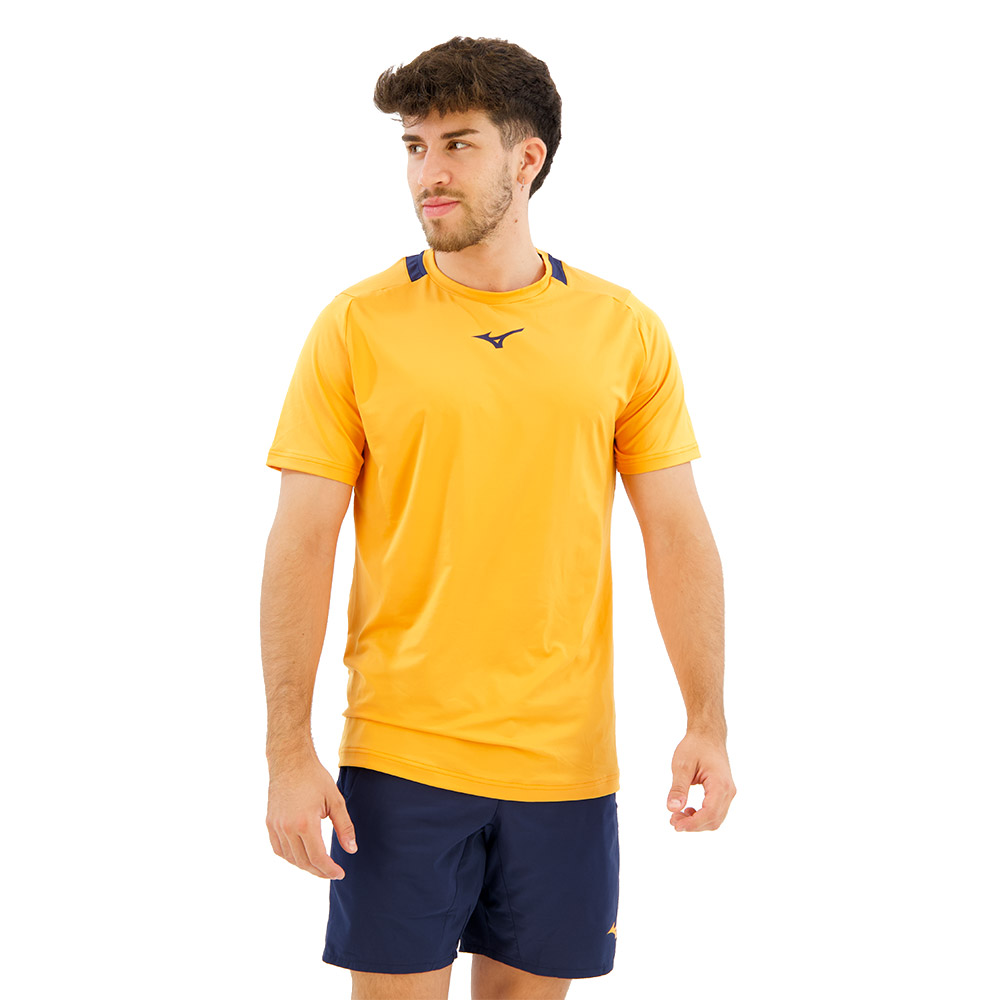 Mizuno 62gaa00154 Short Sleeve T-shirt Orange M Mann von Mizuno