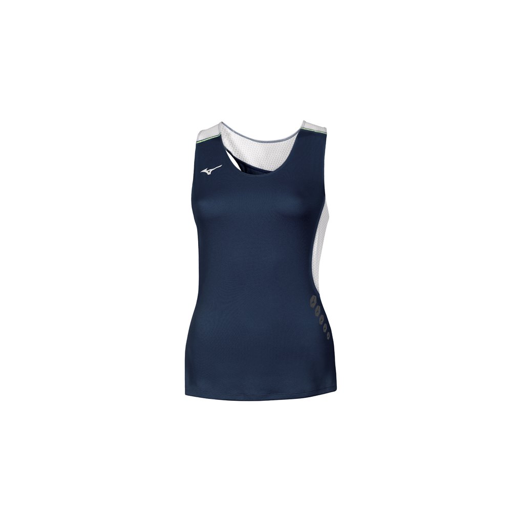Mizuno Premium Jpn Sleeveless T-shirt Blau L Frau Mizuno Premium Jpn Sleeveless T-shirt Blau L Frau von Mizuno