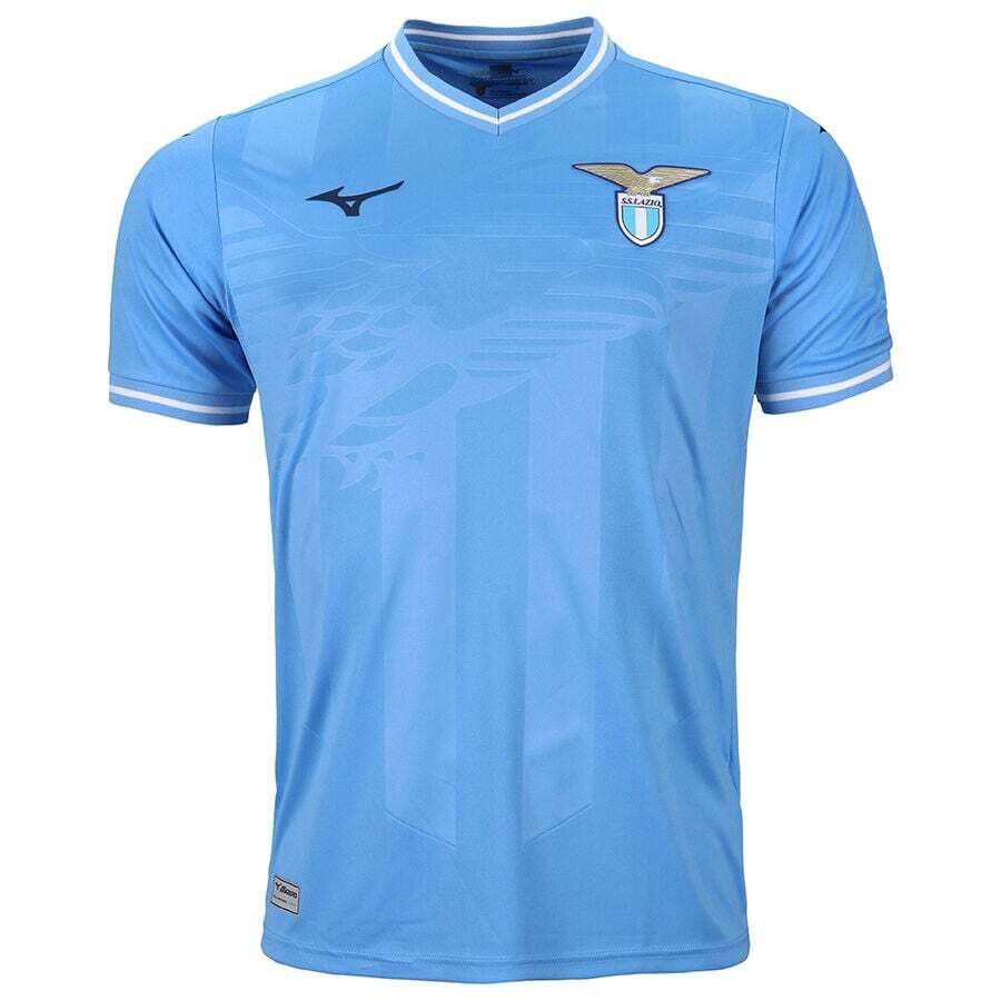 Mizuno Ss Lazio 23/24 Junior Short Sleeve T-shirt Home Blau 164 cm von Mizuno