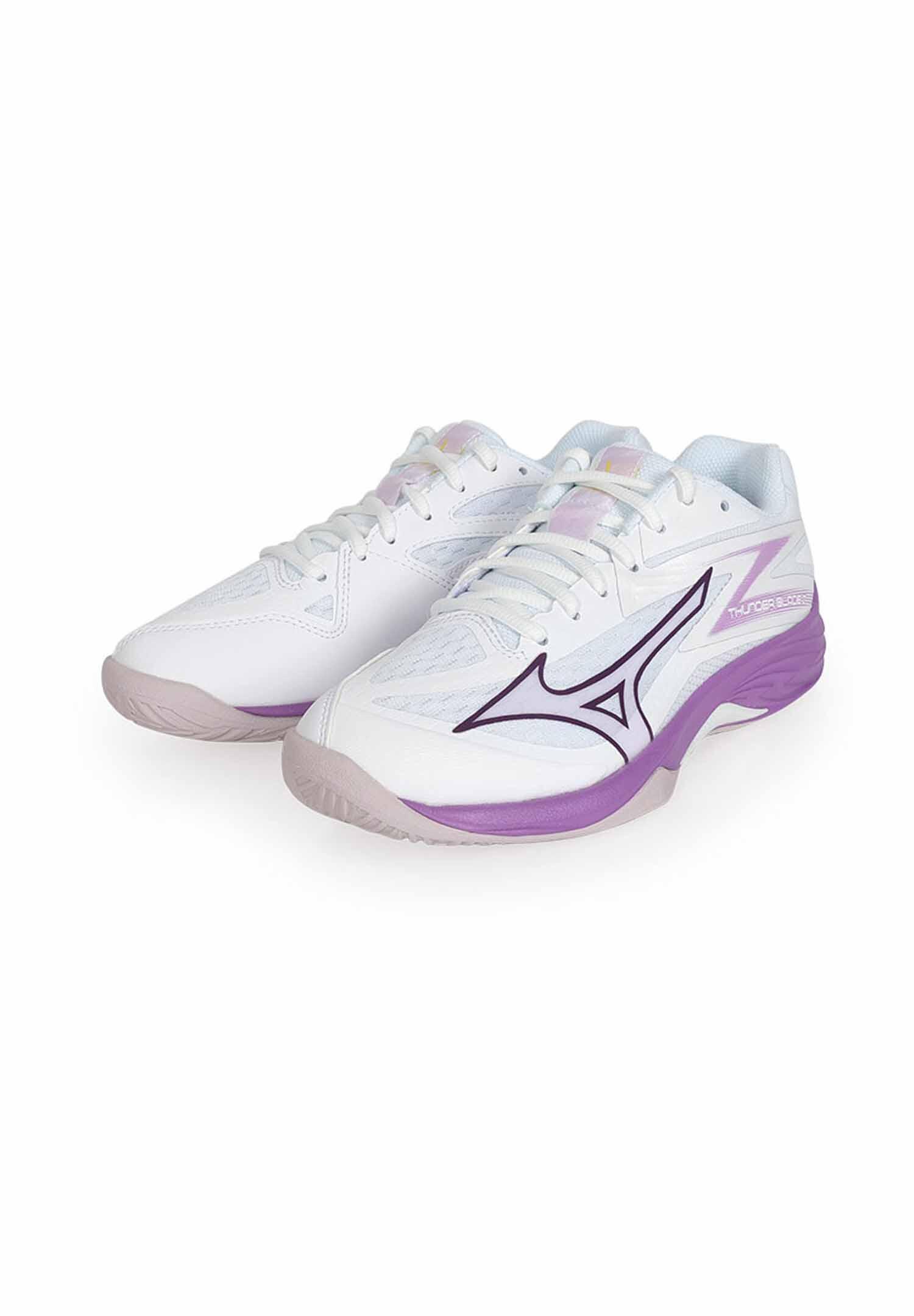 Mizuno THUNDER BLADE Z Damen Volleyball Indoor Hallenschuh V1GC237010 weiß/lila von Mizuno