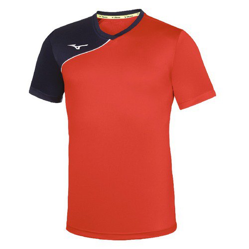 Mizuno Team Trad Shukyu Short Sleeve T-shirt Rot L Mann von Mizuno